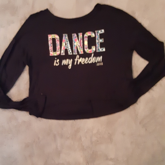 Size 16 girls Dance is my freedom active wear top - Picture 3 of 9